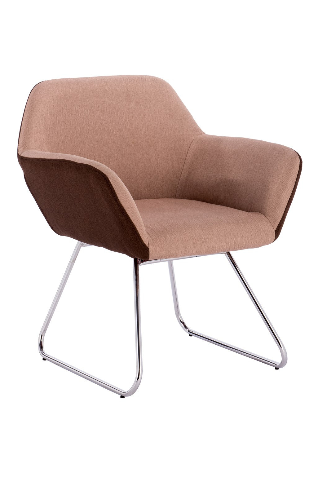 Stoel donkerbruin | lichtbruin van modern, hoge kwaliteit, uni