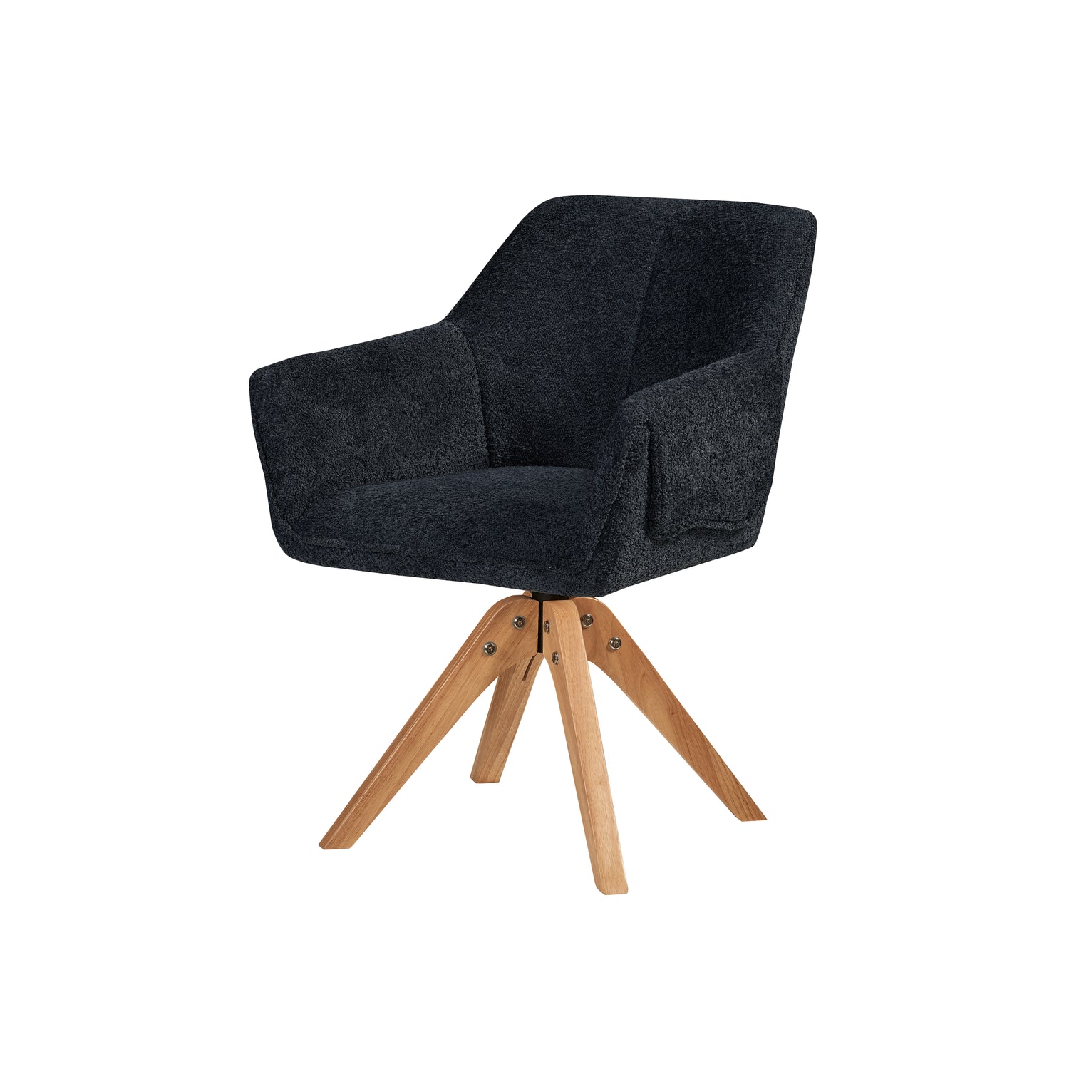 Antraciet ijzeren stoel stabiel en robuust, afwerking van hoge kwaliteit, comfortabel