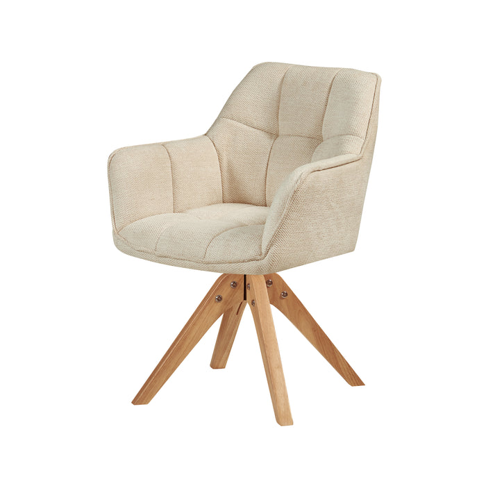 Beige ijzeren stoel stabiel en robuust, hoge kwaliteit vakmanschap, comfortabel