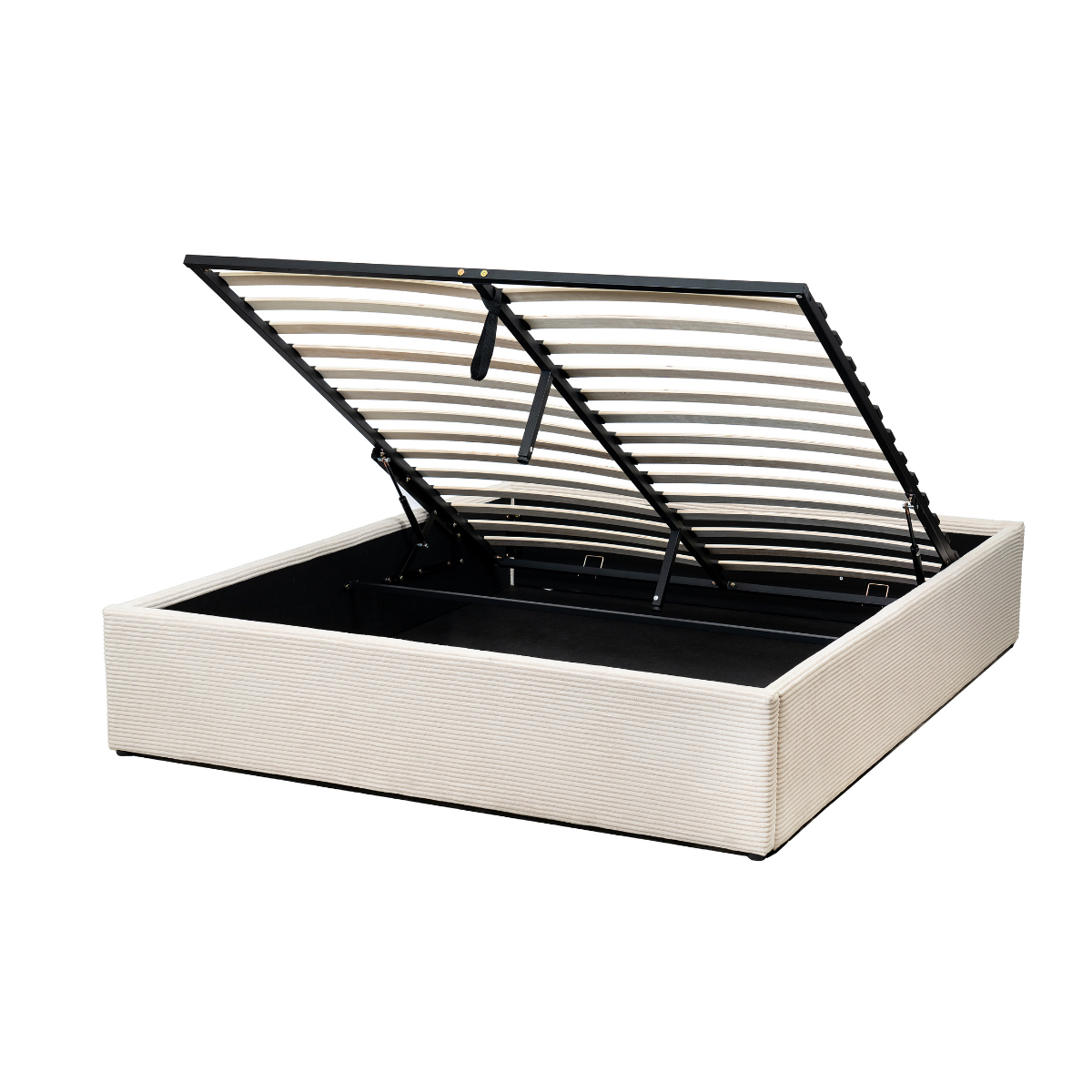 Calicosy - Opbergbed ROMY - 160x200 cm - Beige fluweel