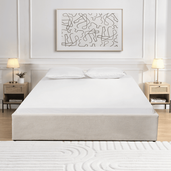 Calicosy - Opbergbed ROMY - 160x200 cm - Beige fluweel