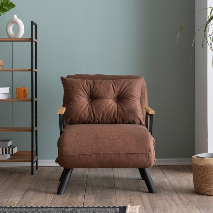 Calicosy - Slaapfauteuil SANDO - B67 cm - Bruin