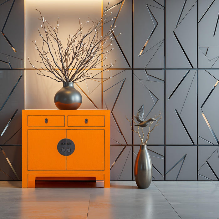 Fine Asianliving Chinese Kast Oranje Oasis-