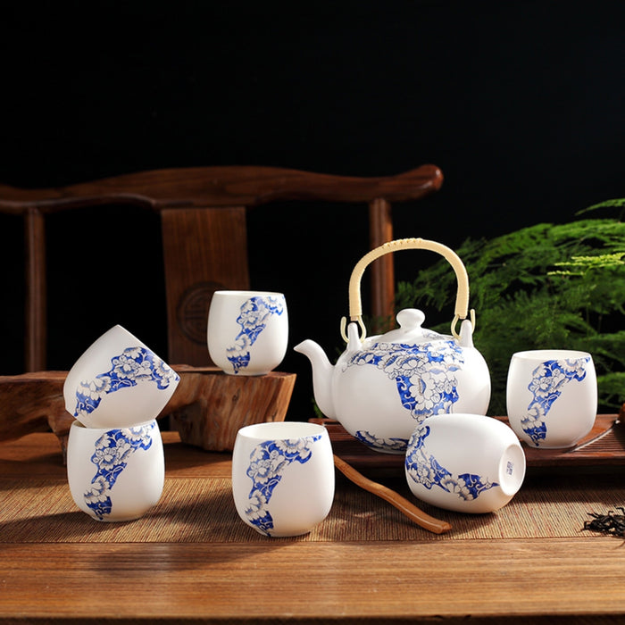 Fine Asianliving Chinese Theeservies Set|7 Porselein