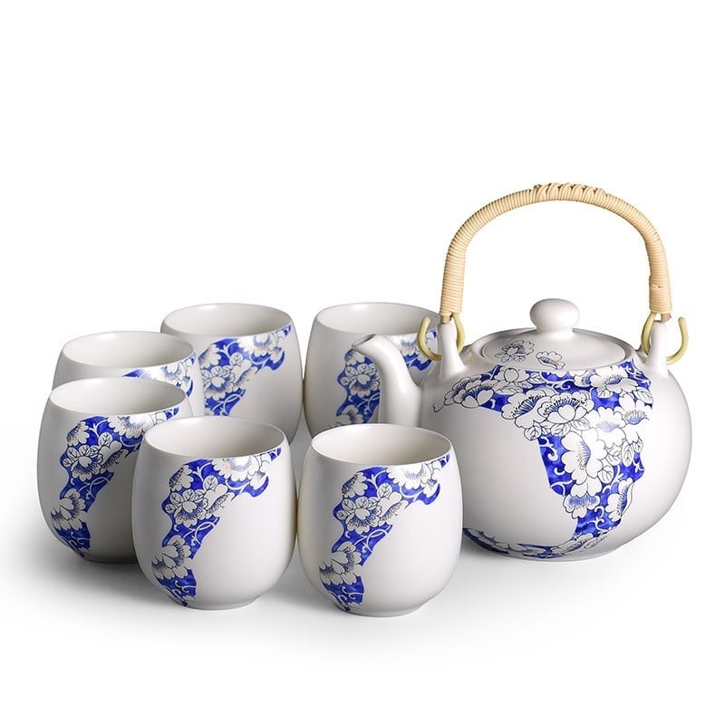 Fine Asianliving Chinese Theeservies Set|7 Porselein