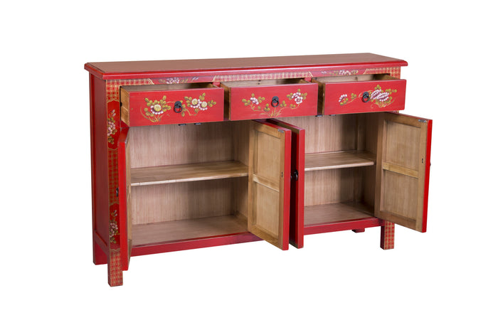 Fine Asianliving Chinese Dressoir Rood