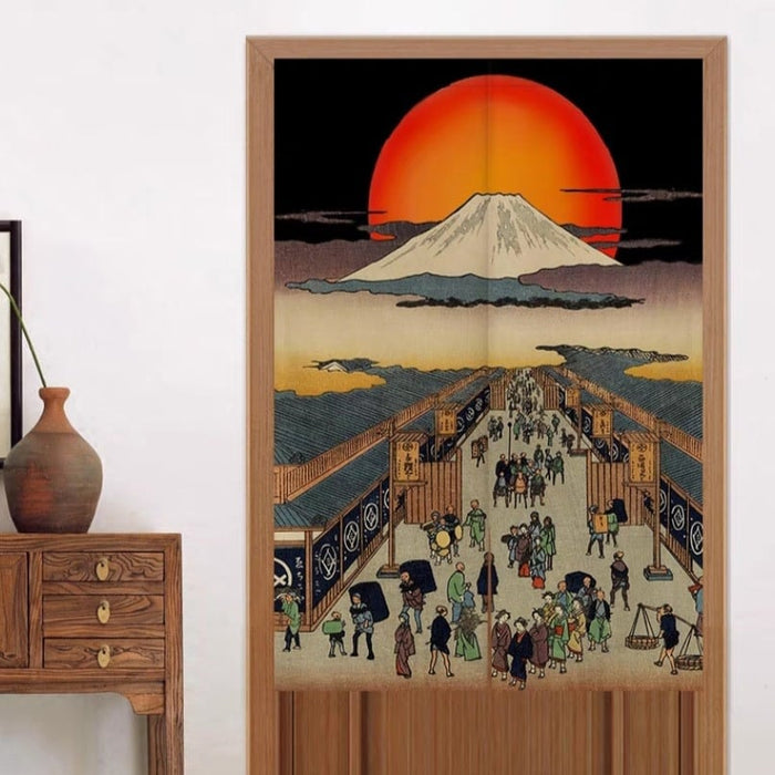 Fine Asianliving Japanse Noren Deurgordijn Suruga