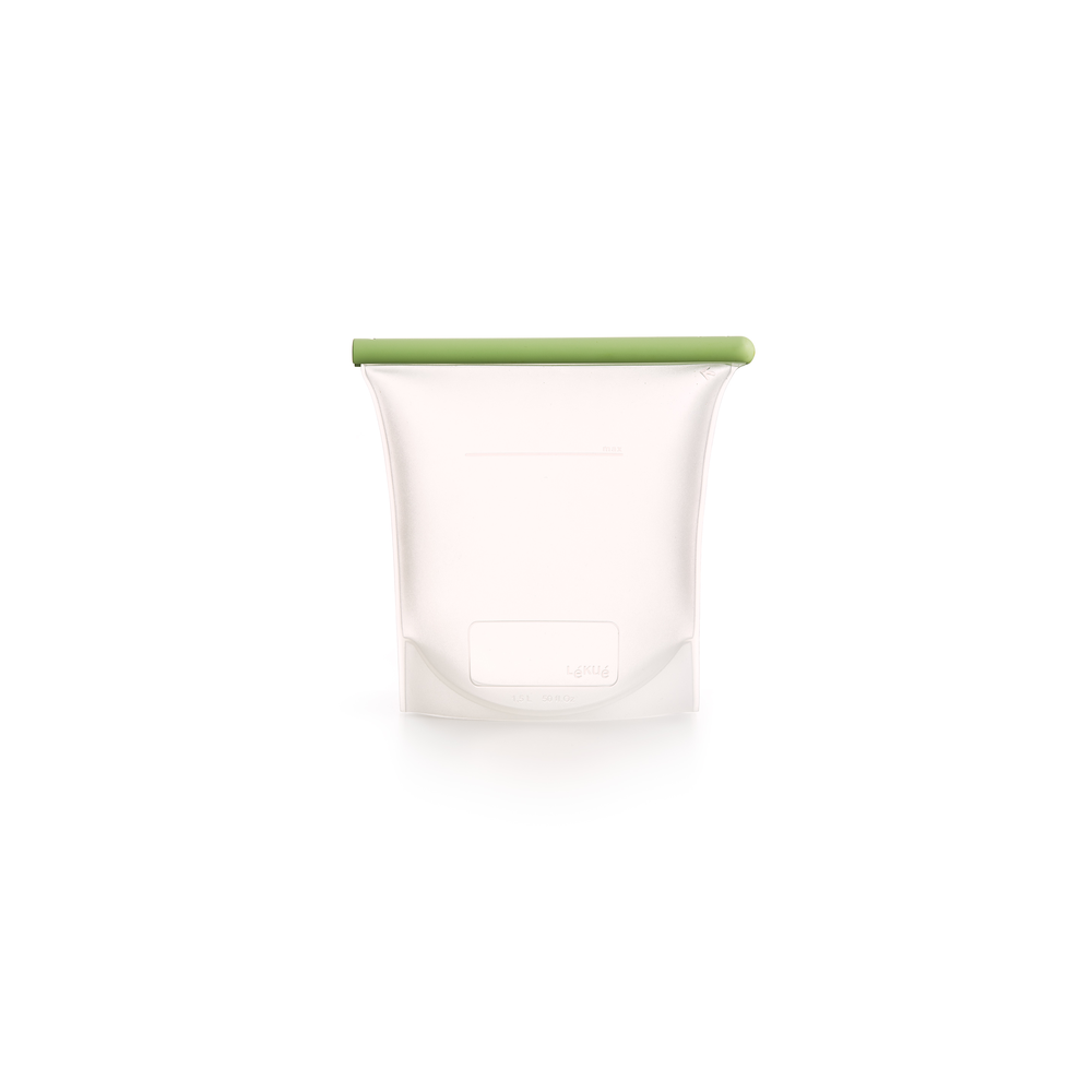 Vershoudzak Staand 1,5 L, Herbruikbaar - Green