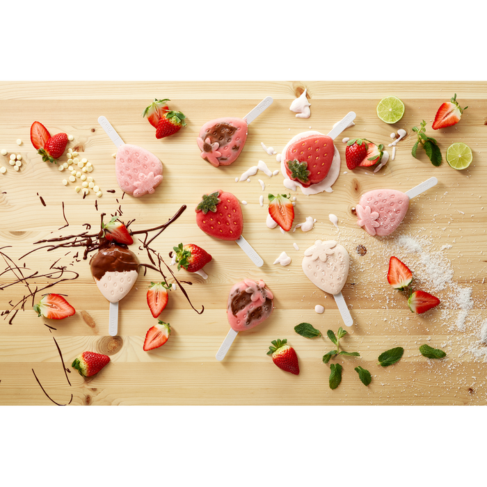 IJslolly Vormen Aardbei, 4 st. - Red