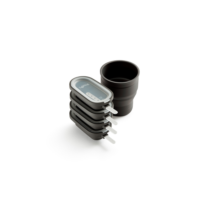 IJslolly Vormen klassiek, 4 st. met beker - Brown