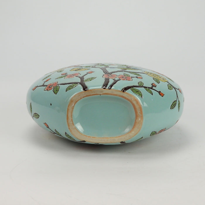 Fine Asianliving Chinese Vaas Porselein Blauw Vogels