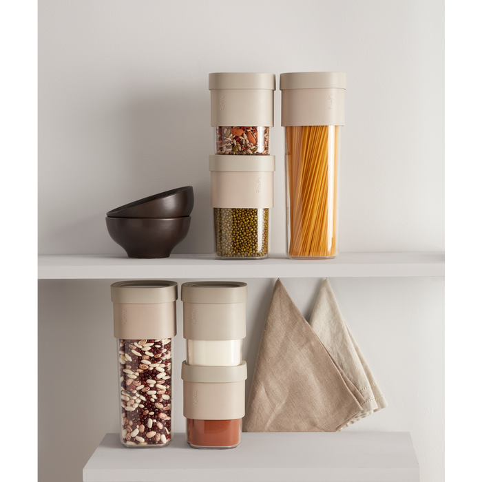 Flip Storage Voorraadbussen, set van 3 - Beige