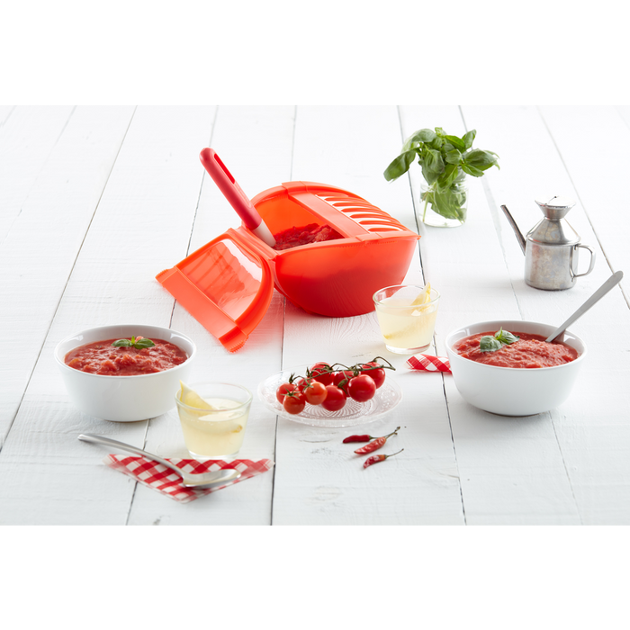 Magnetron Stoomkoker, Hoog 3-4 p. - Red