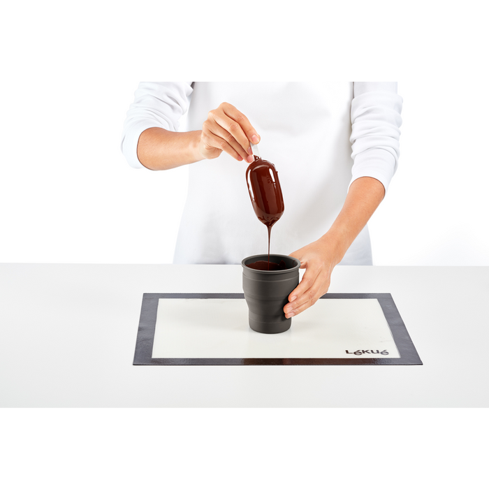 IJslolly Vormen klassiek, 4 st. met beker - Brown