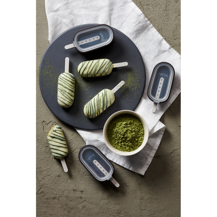 IJslolly Vormen klassiek, 4 st. met beker - Brown