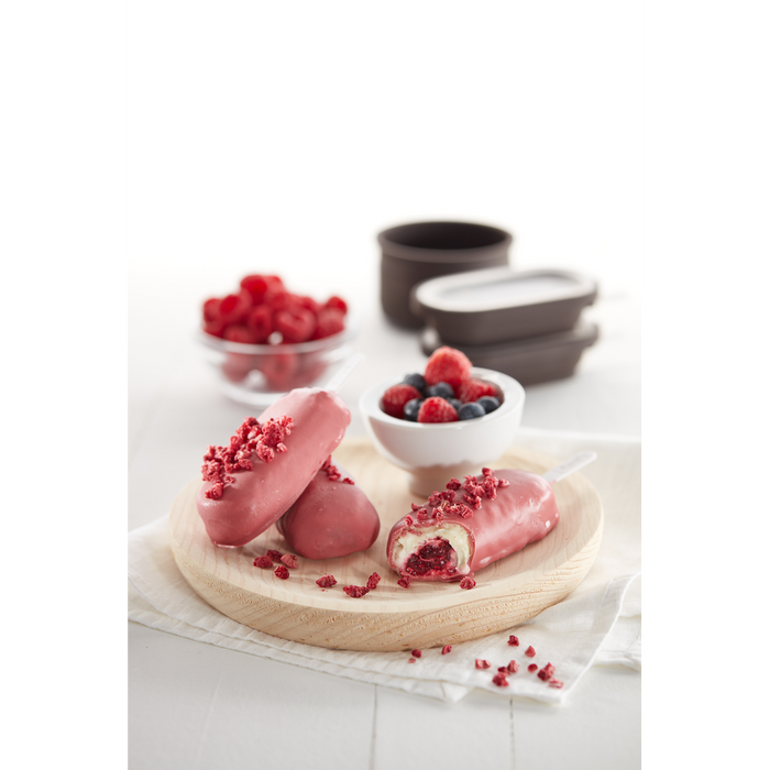 IJslolly Vormen klassiek, 4 st. met beker - Brown