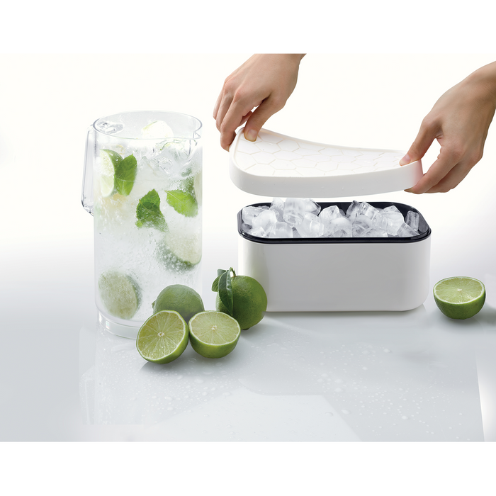 IJsblokjesvorm met bewaardoos - White