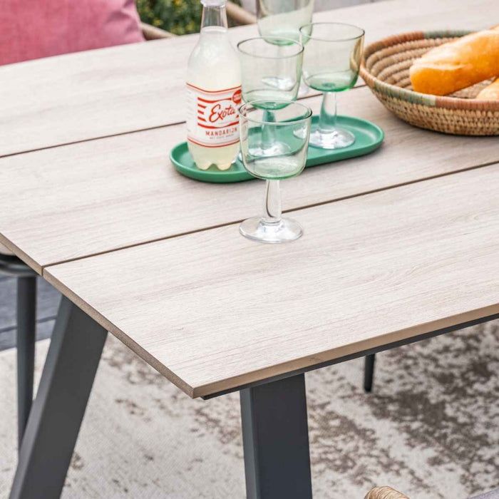 Garden Impressions Ross tuinset 7-delig zwart - Braga tuintafel