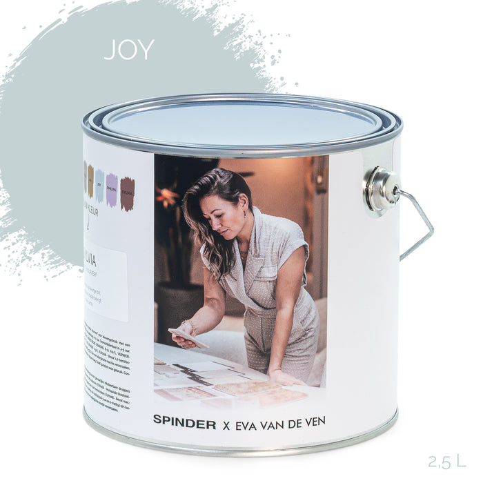 Spinder x Eva van de Ven 2,5L matte muurverf - Joy