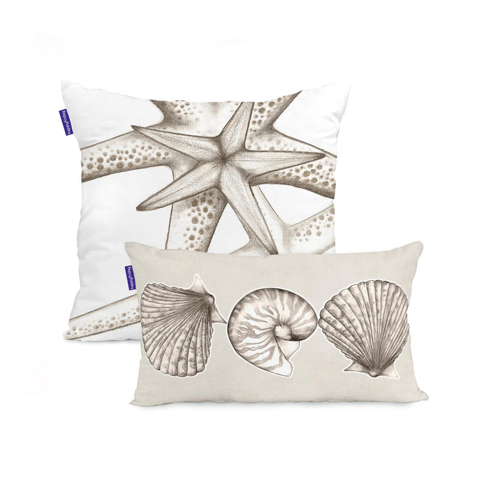 Happy Friday Set van 2 kussenhoezen Coral