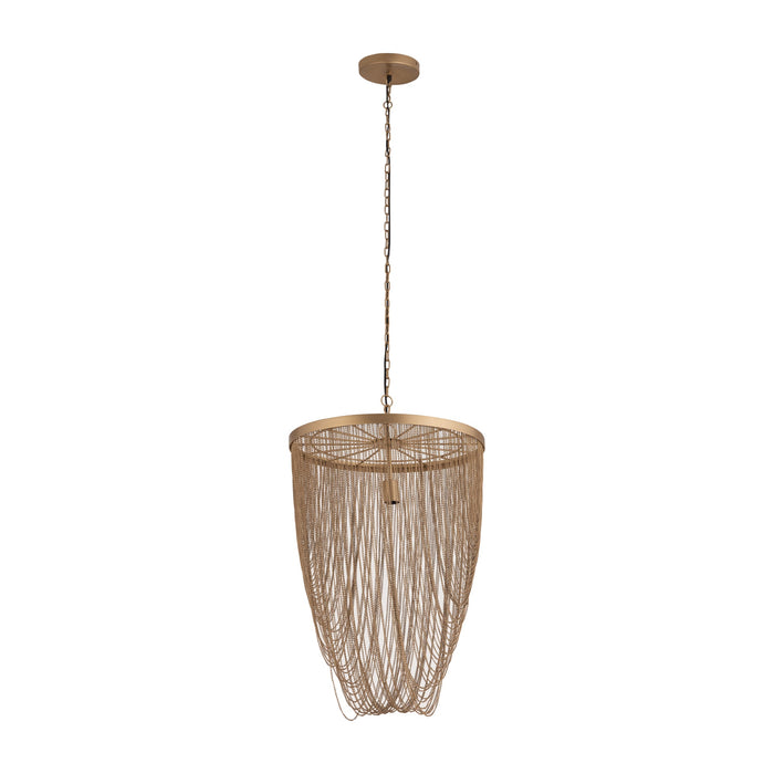 PTMD Hanglamp Nishan - 50x50x70 cm - Ijzer - Goud