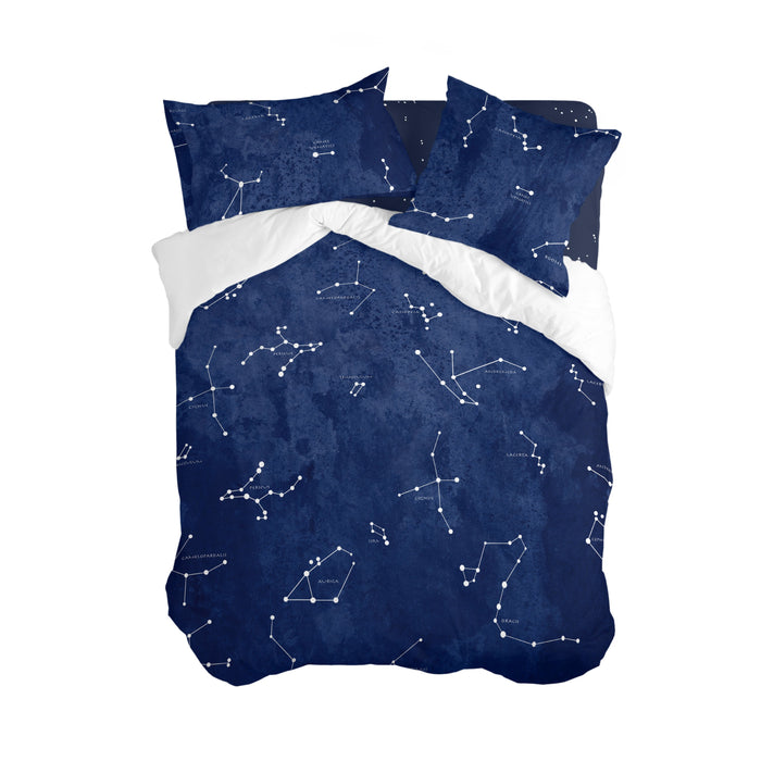 Blanc Dekbedovertrek Cosmos