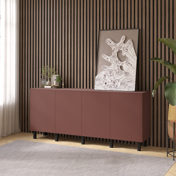 Artego Design Pastell Ayaya 203 cm Dressoir Oxydrood