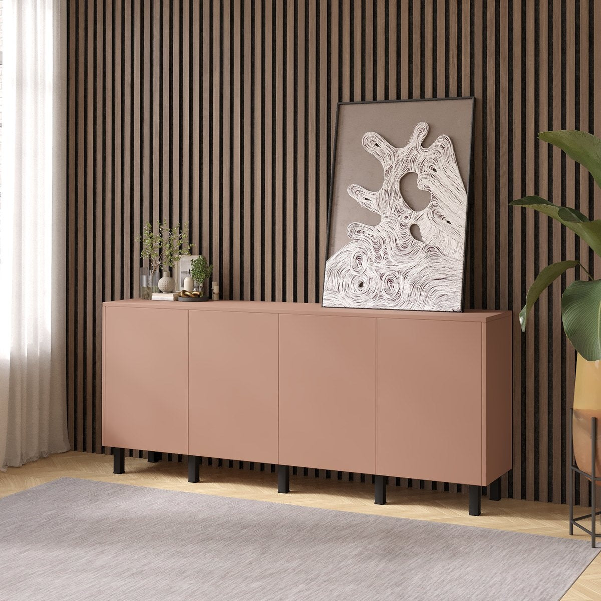 Artego Design Pastell Ayaya 203 cm Dressoir Abrikoos
