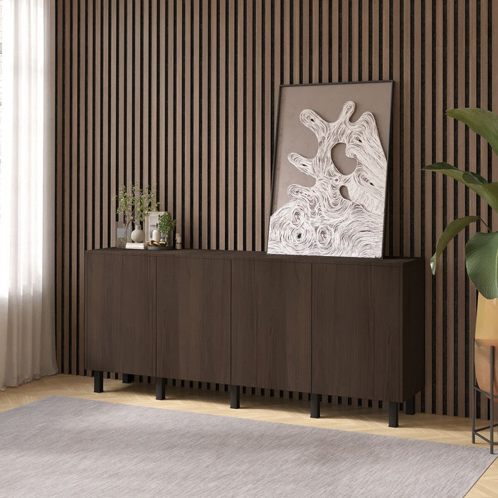 Artego Design Casella Ayaya 203 cm Dressoir Donkerbruin