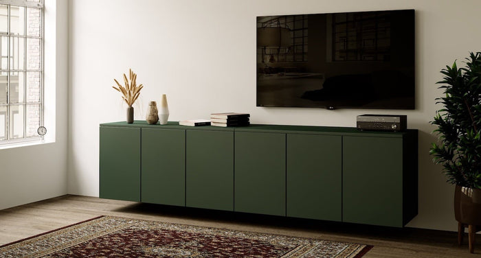 Artego Design Neve Soft Pro 303 cm Zwevend Dressoir Groen