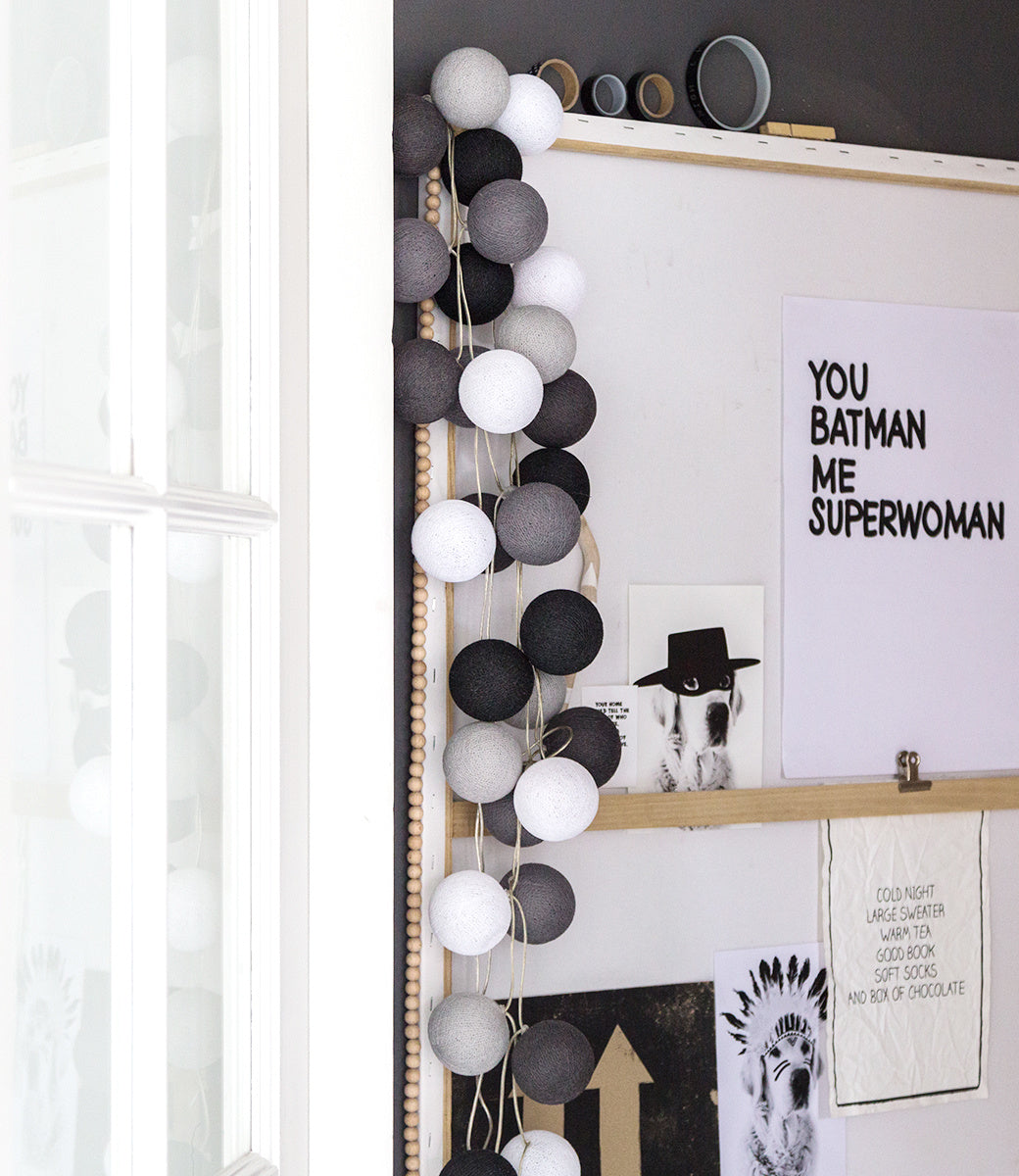 Cotton Ball Lights Regular lichtslinger grijs - Antra 50