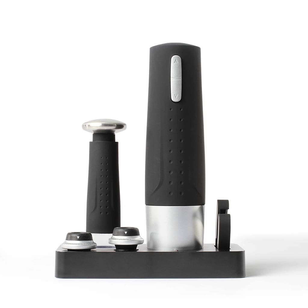 Livoo Flessenopener en -pompset elektrisch zwart