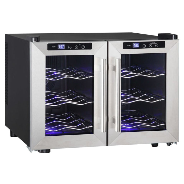 Qlima Wijnkoeler 130 W 40 L zilver FWK 1612