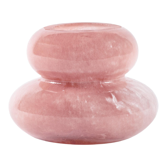 PTMD Rivo Ronde Vaas - H11 x Ø13,2 cm - Glas - Roze