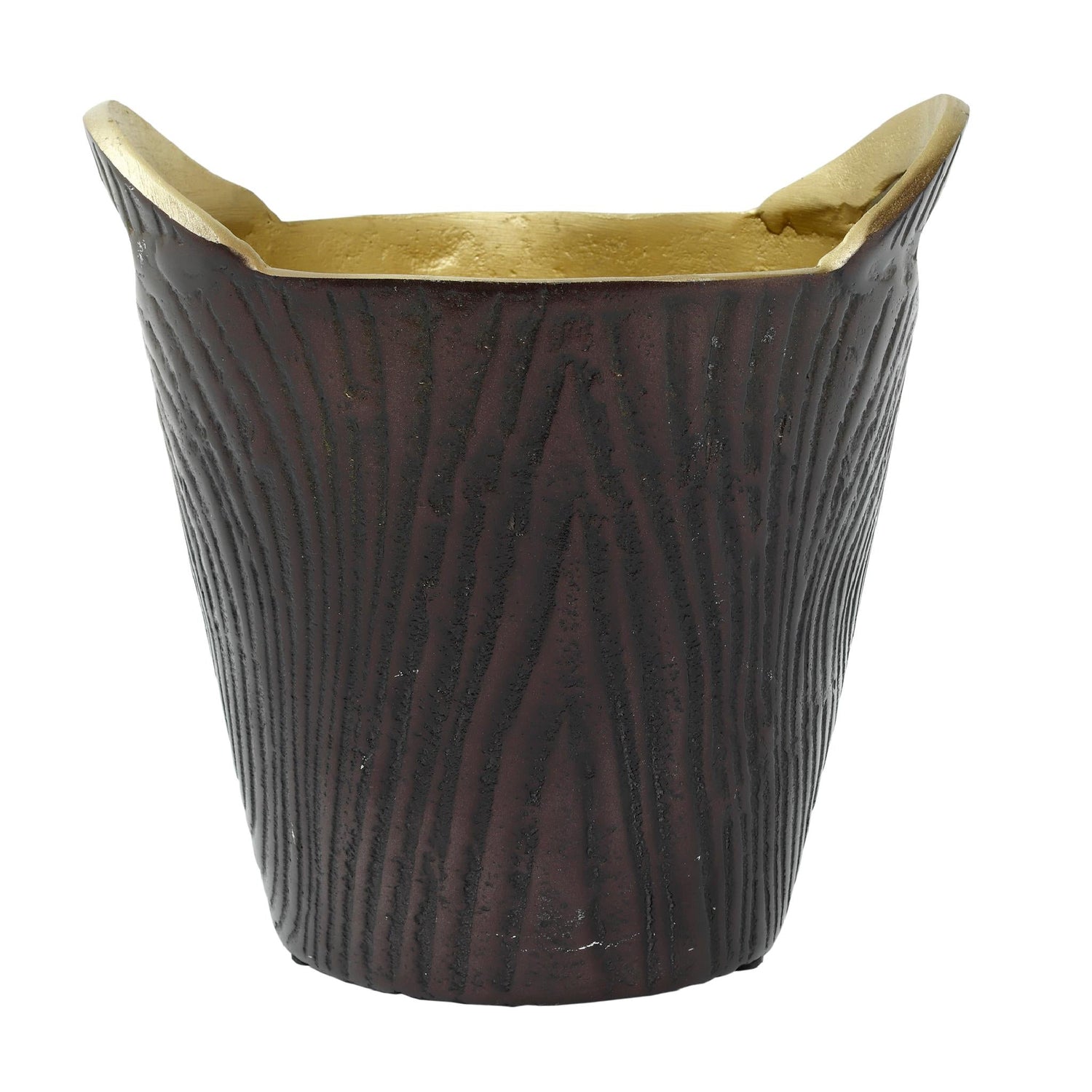 PTMD Jinny Wijnkoeler Champagnekoeler - H23xØ25 cm - Aluminium - Brons