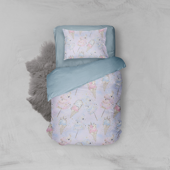 Eleganzzz Kinder Dekbedovertrek Micropercal Sweet Dreams - multi 140x220|240cm