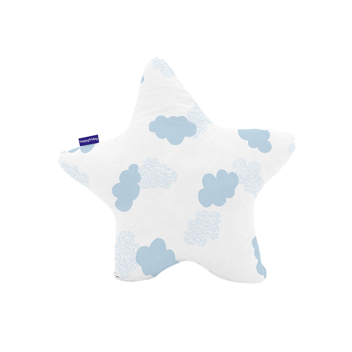 Clouds Kussen 50x50 cm Blauw Basic Kids, Blauw, 100% katoen, de kwaliteit van 150 TC