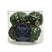 Decoris - 6 Glazen dennenappels 5 x 7 cm dennen groen