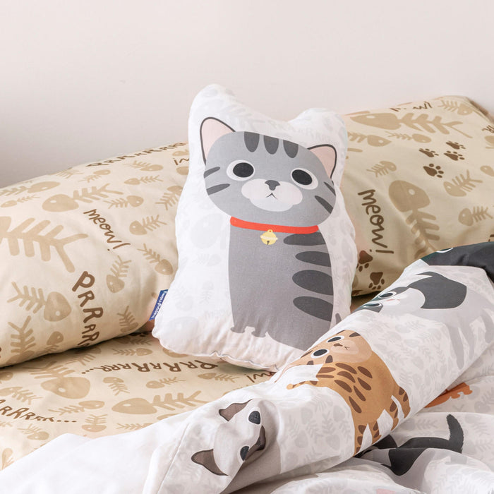 Cats Kussen 40x30 cm Mr Fox, Veelkleurig, 100% Katoen (buitenkant) 100% Polyester (vulling), de kwaliteit van 150 TC