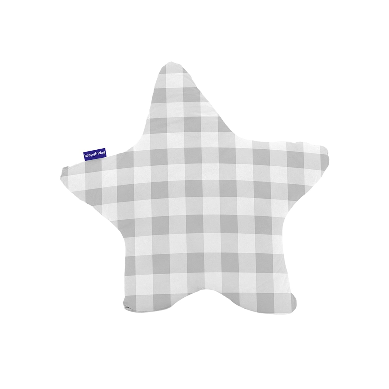 Vichy Kussen 50x50 cm Grijs Basic Kids, Grijs, 100% katoen, de kwaliteit van 150 TC