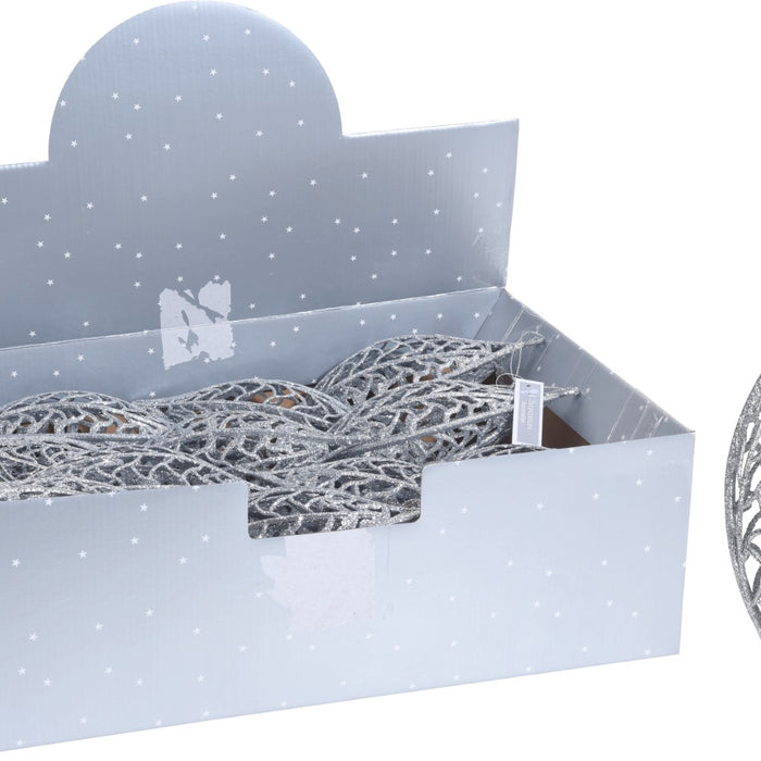 Nampook - 5 stuks! Pegel hangdeco met glitter 22 cm