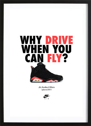 Wallified - Why Drive? Poster - Wallified - Tekst - Zwart Wit - Poster