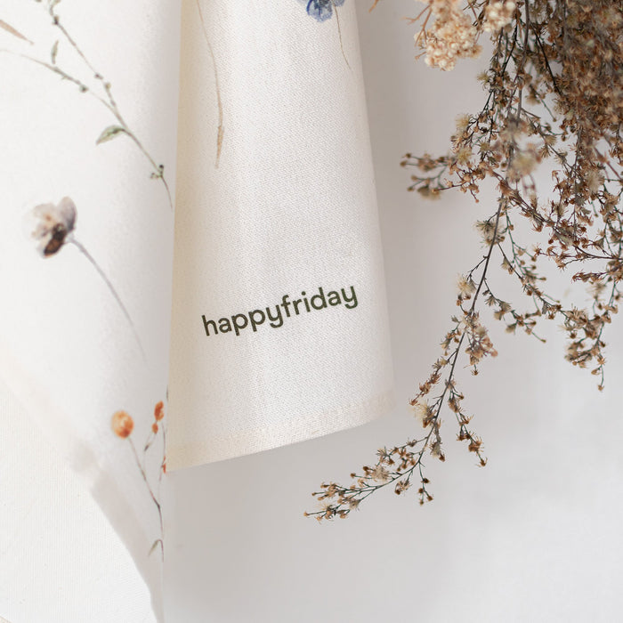 Ikebana Keukenhanddoek 2 stuks 70x50 cm Happyfriday, Veelkleurig, 100% katoen, de kwaliteit van 200 Gr x m2