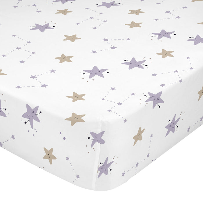 Moons Hoeslaken 70x140x14 cm (Maxiledikant) Moshi Moshi, Veelkleurig, 100% katoen, de kwaliteit van 150 TC