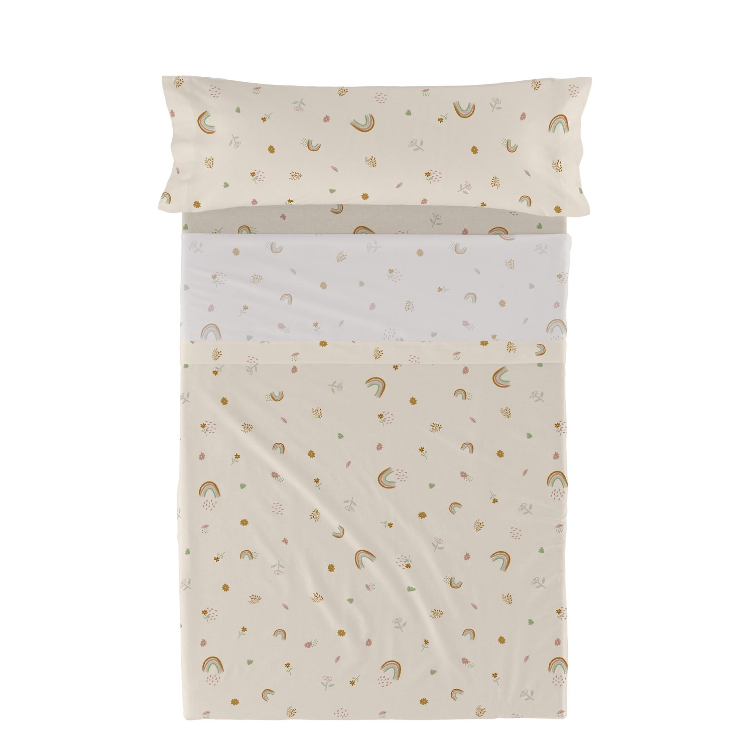 Iris Laken set 2-delig Happyfriday Mini, Veelkleurig, 100% katoen, de kwaliteit van 150 TC