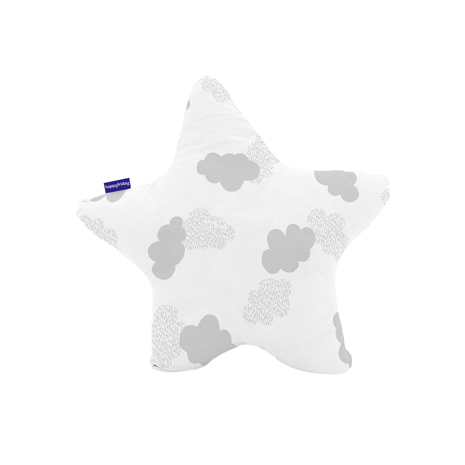 Clouds Kussen 50x50 cm Grijs Basic Kids, Grijs, 100% katoen, de kwaliteit van 150 TC