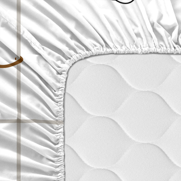 Mini savanna Hoeslaken 60x120x14 cm (Ledikant) Happyfriday Mini, Veelkleurig, 100% katoen, de kwaliteit van 150 TC