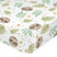 Happy sloth Hoeslaken wieg Moshi Moshi, Veelkleurig, 100% katoen, de kwaliteit van 150 TC