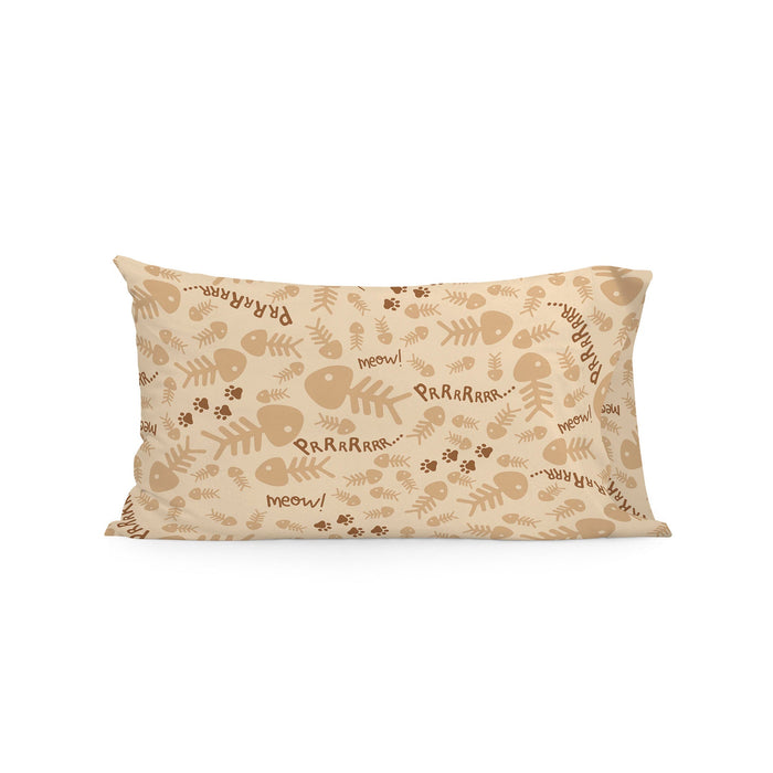 Cats Kussensloop 50x75 cm Mr Fox, Veelkleurig, 100% katoen, de kwaliteit van 150 TC