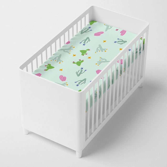 Cute llamas Hoeslaken wieg Moshi Moshi, Veelkleurig, 100% katoen, de kwaliteit van 150 hilos